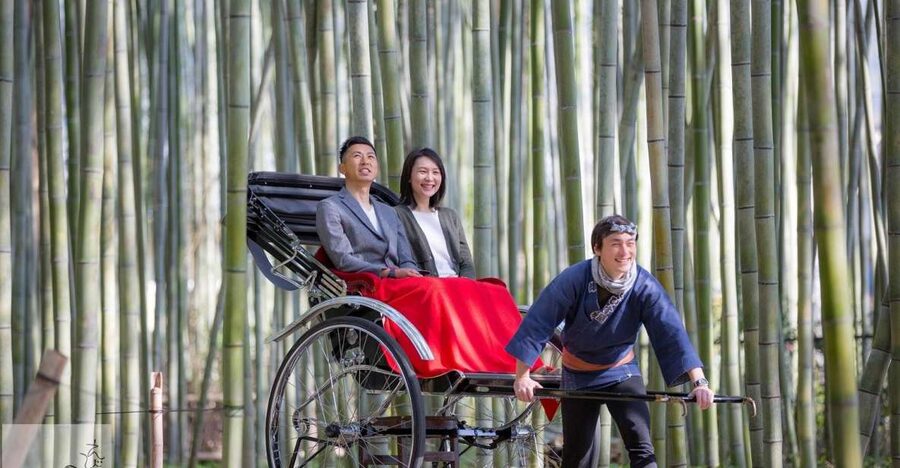 Kyoto: Arashiyama Customized Rickshaw Tour & Bamboo Forest - The bamboo forest from a better angle