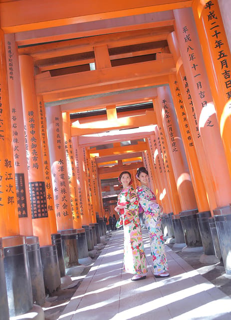 Kyoto:Kiyomizu-dera Temple Rent a kimono and ride a rickshaw - The 13-minute rickshaw route