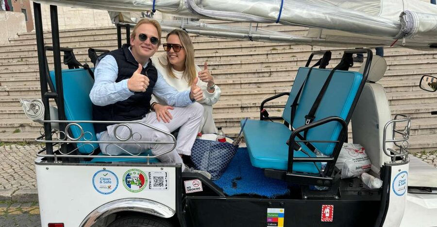 Lisbon: Belem Sightseeing Tour by Eco TukTuk - Jerónimos Monastery from the outside