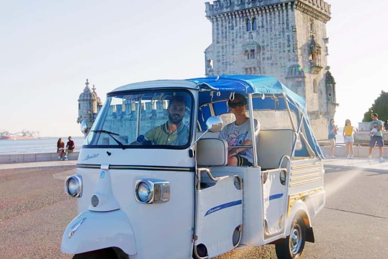 Lisbon: Belém Tuk Tuk Tour with Pastéis de Belém - Belém Tower at the edge of the water