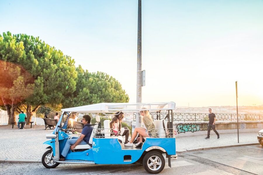 Lisbon by Tuk Tuk Guided Tour: City of Neighborhoods - Baixa, Rossio, and the Earthquake Story