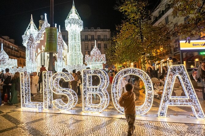 Lisbon Christmas Lights Tuk-Tuk Tour with Local Guide - Rossio Square and its Christmas market
