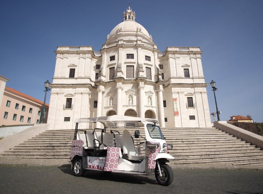 Lisbon: City Highlights Tour by Tuk Tuk - Alfama from the back of a tuk tuk