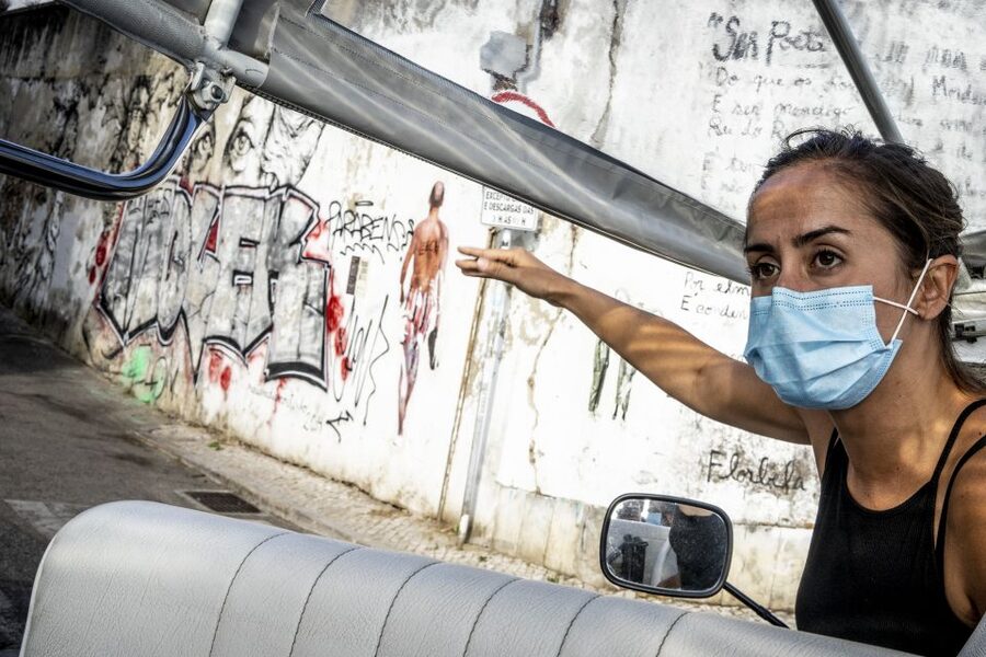 Lisbon: Street Art TukTuk Tour - Baixa begins the 2-hour route