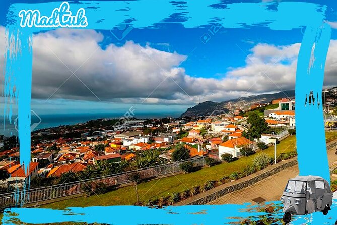 Madeira Nuns Valley Viewpoint Tuk Tuk Tour by MadTuk - Pico dos Barcelos and the wide Funchal view