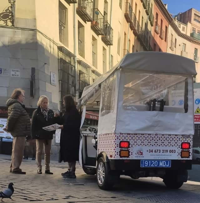 Madrid: City Tours - 6 seats private ecological tuk tuk - Key points to know before you book