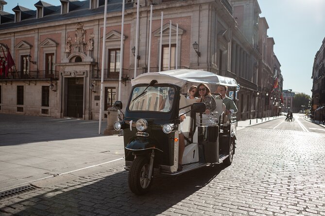 Madrid Express Tour with Local Guide in Eco Tuk Tuk Private - Mercado de San Miguel and the feel of old Madrid