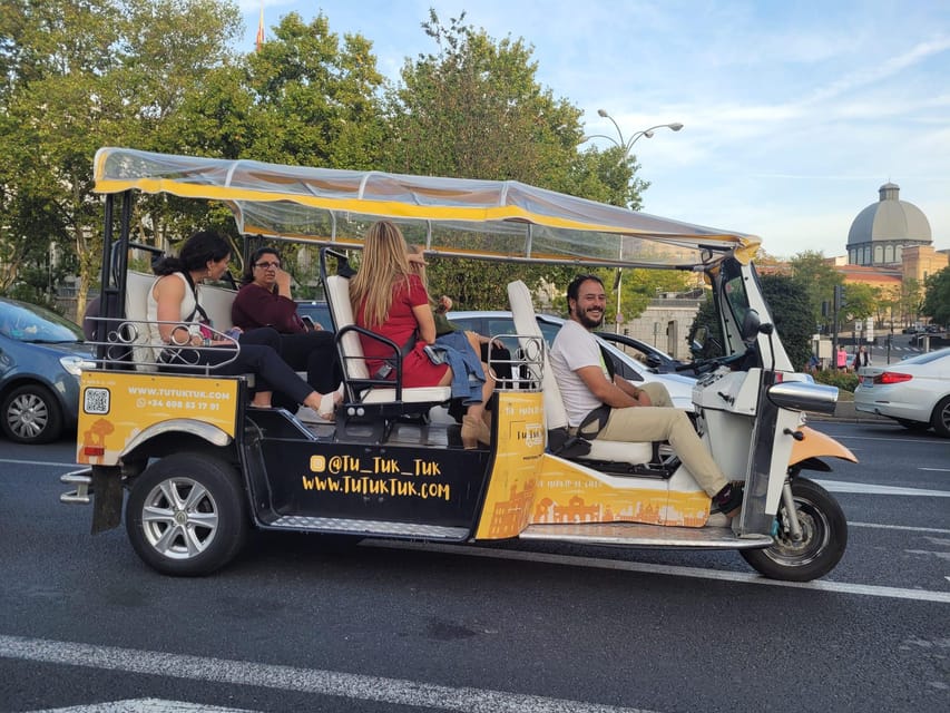 Madrid: Panoramic tour with Private guide in yellow Tuk Tuk - Key points to know before booking