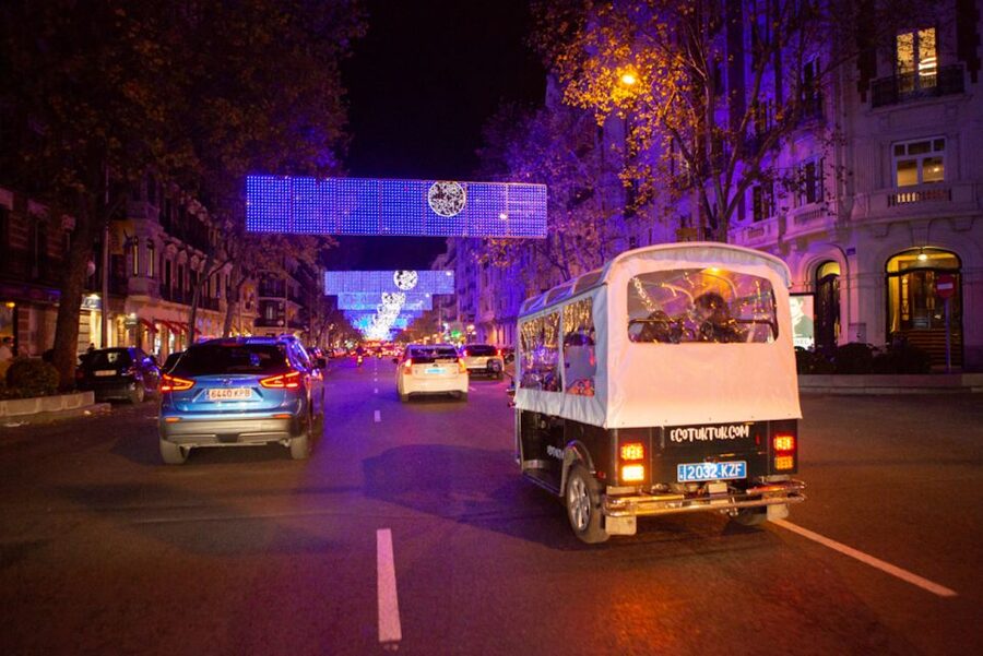 Madrid: Private Christmas Lights Tour by Eco Tuk-Tuk - Salamanca through Velázquez and Goya