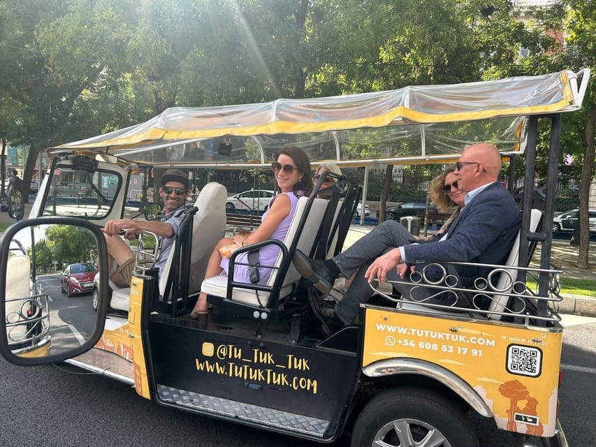 Madrid: Traditional Tour wh Private guide in yellow Tuk Tuk - Starting at Opera Square and the Royal Theater