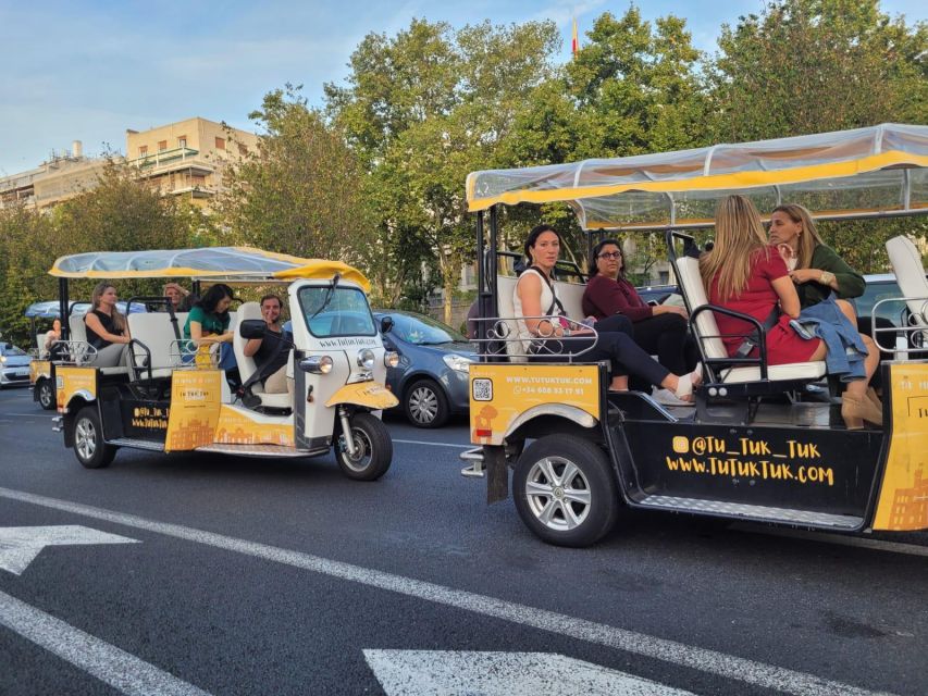 Madrid: Traditional Tour wh Private guide in yellow Tuk Tuk - Plaza Colón, Calle Alcalá, and Santa Ana