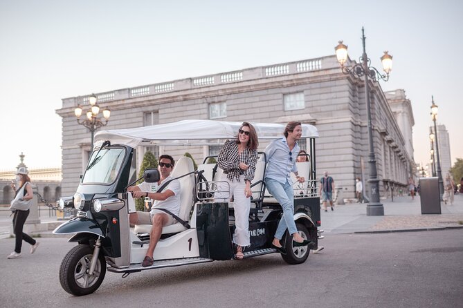 Madrid Welcome Tour with Local Guide in Eco Tuk Tuk Private - Royal Palace, Almudena Cathedral, and Sabatini Gardens