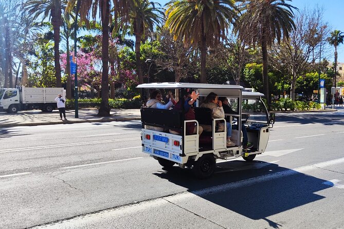 Malaga by Tuk Tuk i : 1 or 2 hours Private city tour - La Farola and Málaga’s port