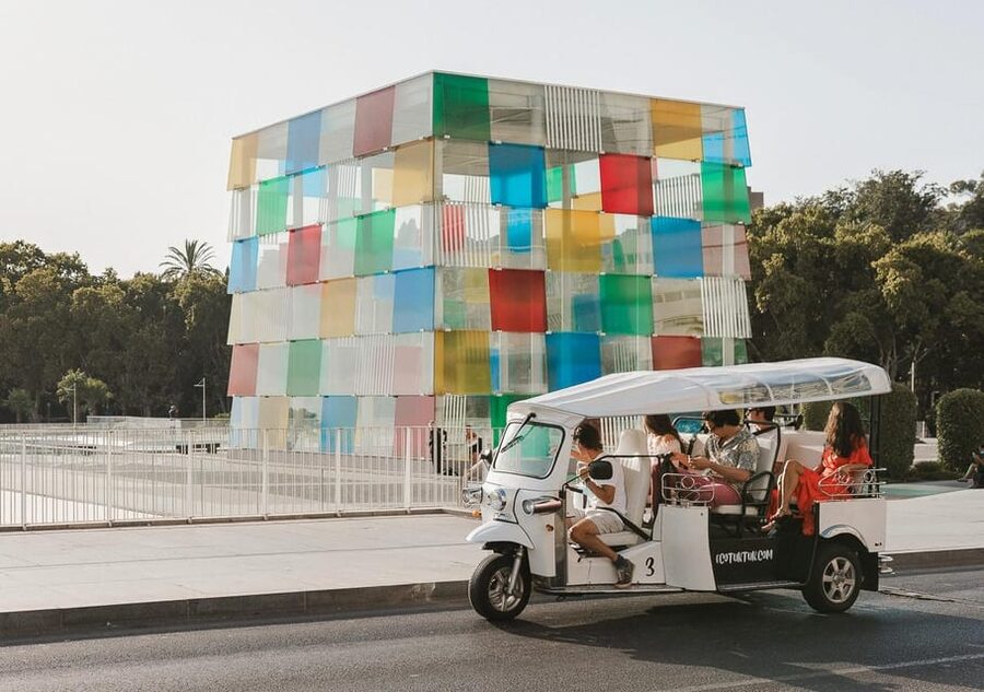 Malaga: Private City Tour by Eco Tuk Tuk - From the University of Malaga to the Bank of Spain