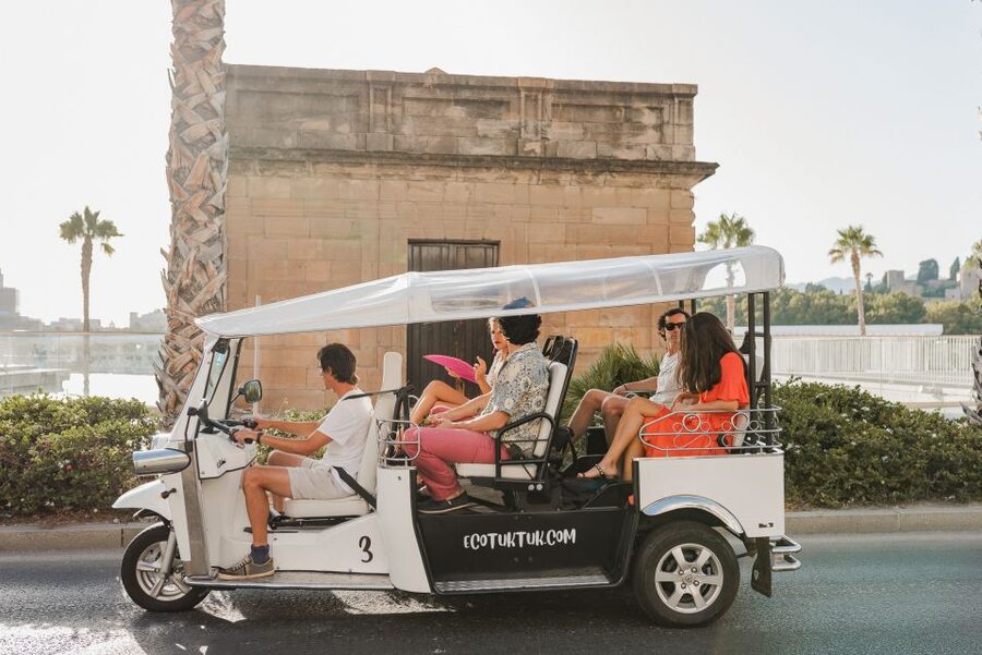 Malaga: Private City Tour by Eco Tuk Tuk - Gibralfaro Castle and the best viewpoint