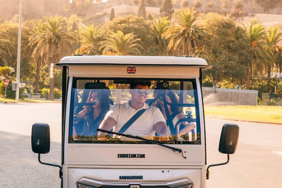 Málaga: Tuktuk Tour with Views and Espeto de Sardinas - Following the coast to Huelin and La Misericordia