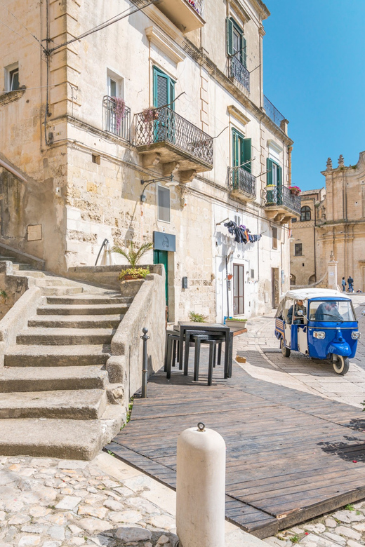 Matera: City Center and Murgia Park Porter Tuk-Tuk Tour - Starting among Matera’s churches and stone streets