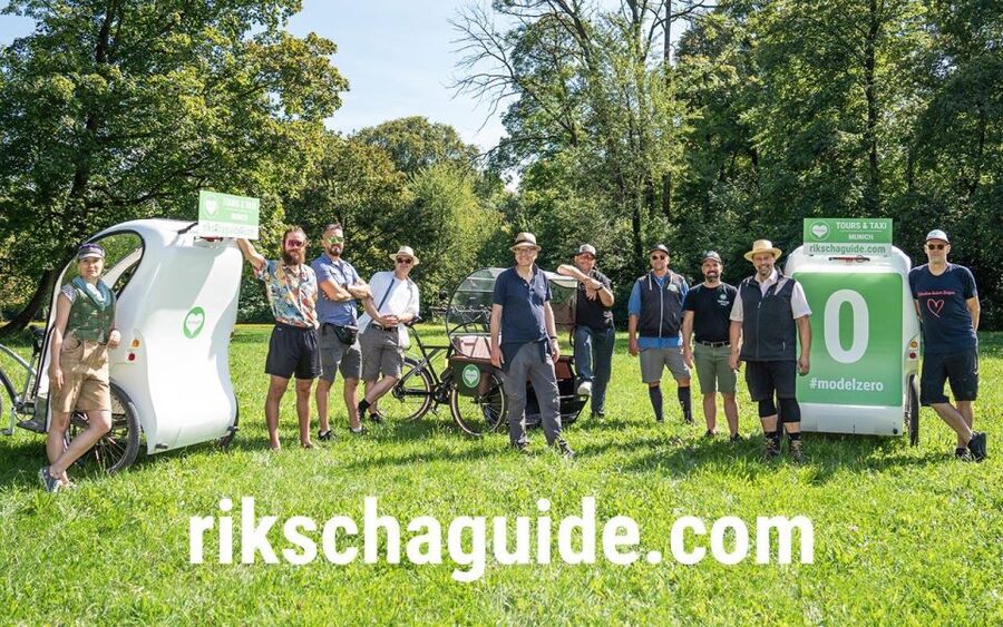 Munich: City Highlights Rickshaw Tour - Munich’s old town from a seated view
