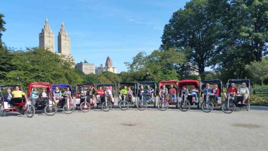 New York City: Classic Central Park Guided Pedicab Tour - Cherry Hill Fountain and Bow Bridge