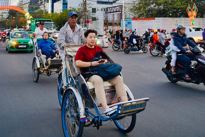 Nha Trang After Dark by Cyclo - First stop: banh can near Po Nagar Temple