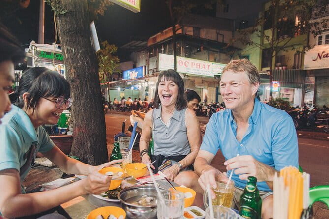 Night Food Tour in Saigon By Scooter - Ho Thi Ky Flower Market after dark