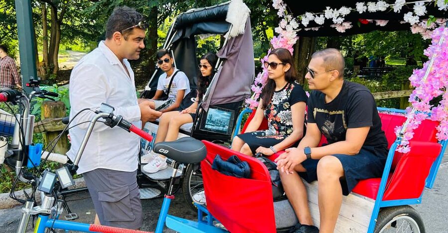 NYC: Central Park Guided Pedicab Tour - Cherry Hill, Bow Bridge, and the Central Park Lake