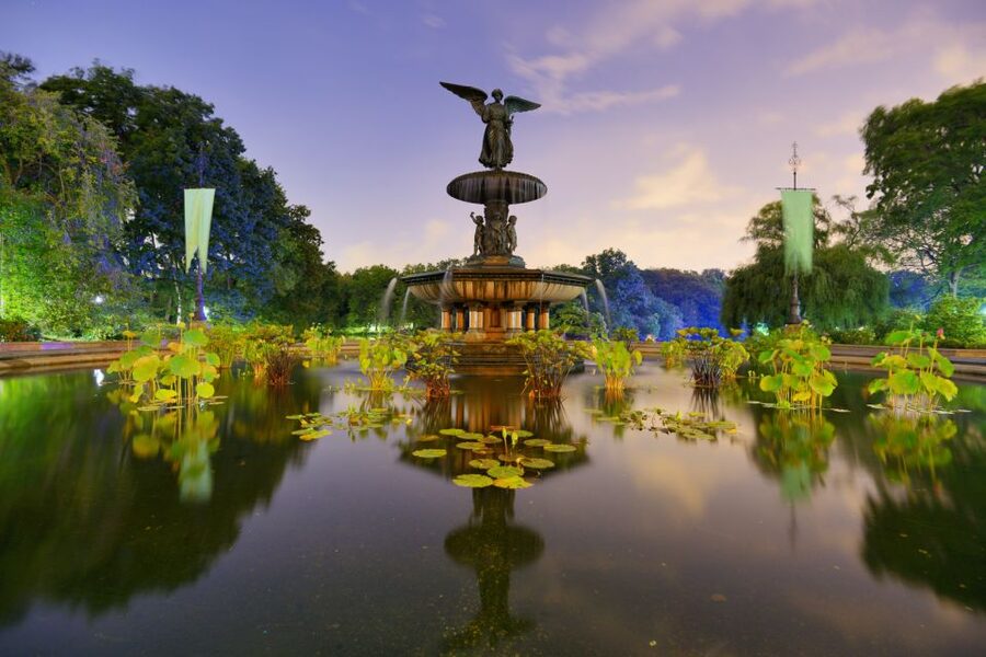 NYC: Central Park Pedicab Highlights Tour - Cherry Hill, the Friends fountain, and Bow Bridge