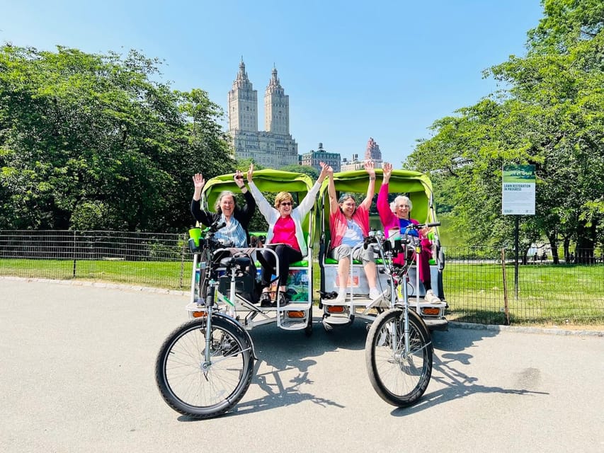 NYC: Central Park Pedicab Tour with Photo Stops - Bow Bridge, the Lake, and the Boathouse
