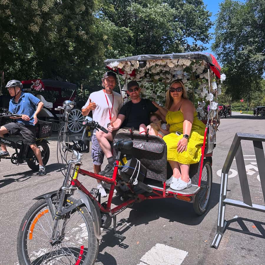 NYC: Guided Pedicab Tour of Central Park - The Carousel, Chess and Checkers House, and The Dairy