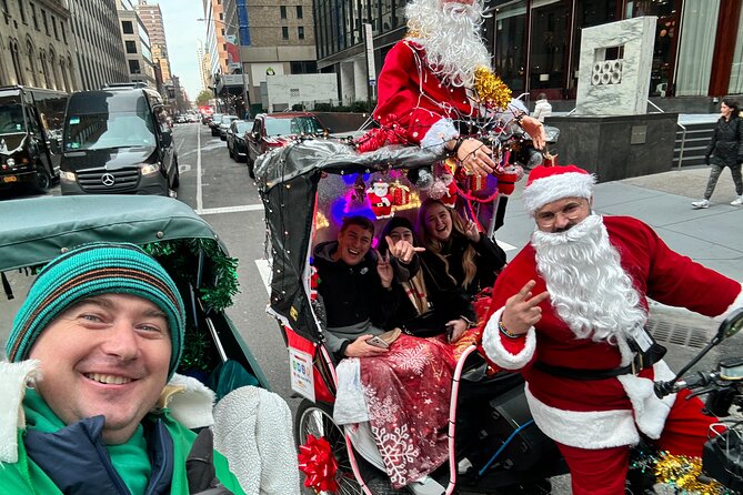 NYC Holiday Lights and Magic Pedicab Tour - Rockefeller Center and the Christmas tree