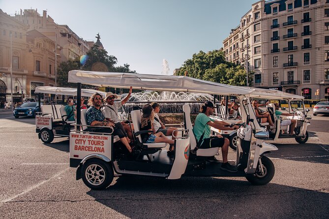 Official Tuk Tuk BCN l Barcelona 2 Hours City Tour - Port Olímpic and Barceloneta Beach
