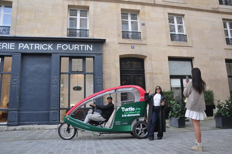 Paris: 2 hours Emily Tour in a Private Rickshaw bike - The final stop at Rue de Valois