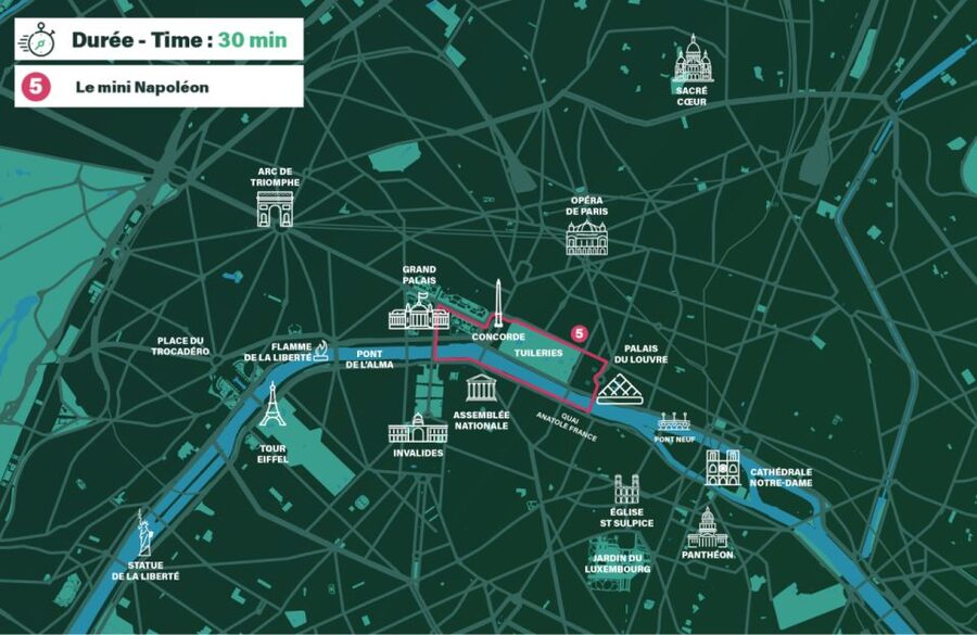 Paris : Private guided tour in Rickshaw bike - Napoléon - Crossing the Seine toward Notre-Dame