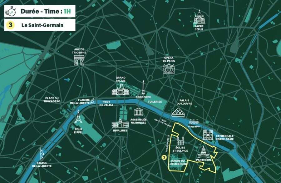 Paris : Private guided tour Rickshaw bike - Saint-Germain - La Sorbonne and the academic Left Bank