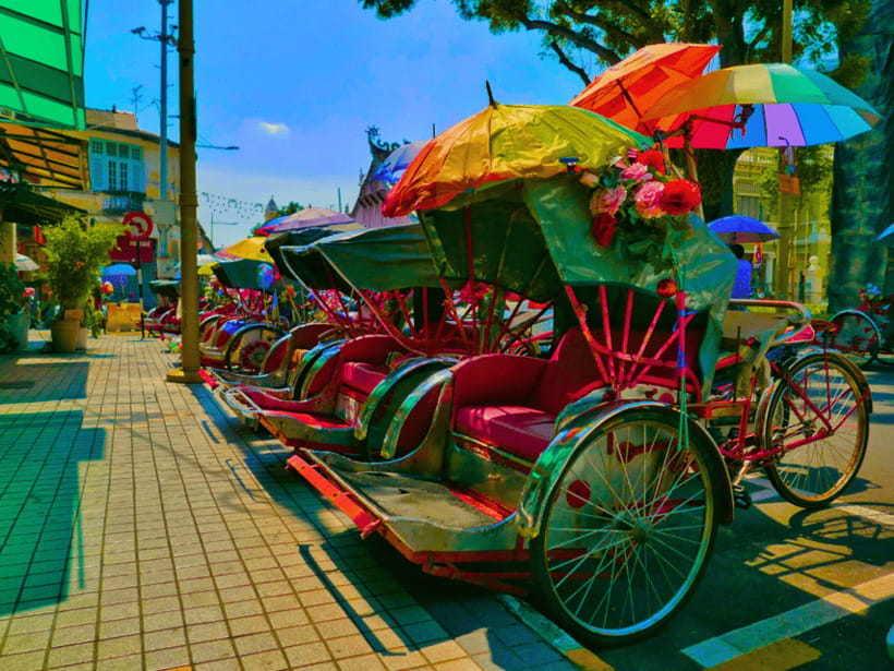 Penang: Trishaw Ride and Hawker Center Food Tour - The October 21 to 29 festival version