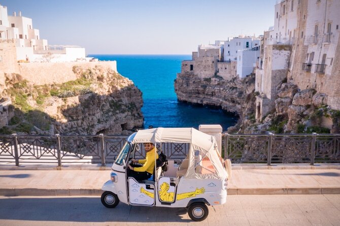 Polignano Coast with Private Tuk Tuk Tour and View of the Caves - Why a tuk tuk works so well in Polignano a Mare