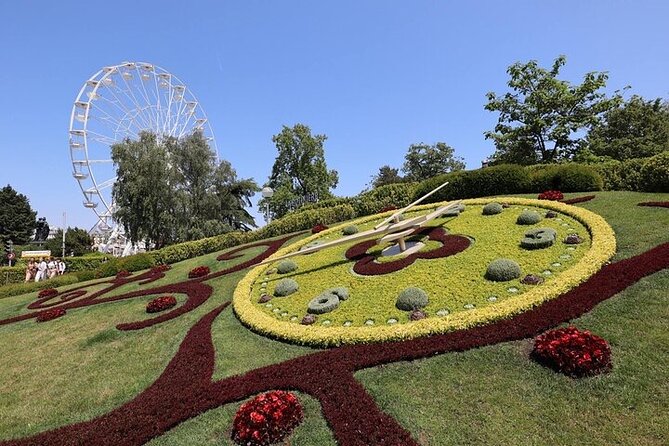 Private Guided Geneva 1 Hour TukTuk City Tour - The Jet d’Eau at full height