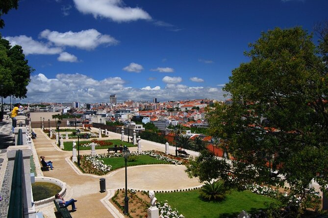 Private Tuk Tuk Tour through Bairro Alto and Chiado - São Pedro de Alcântara gives you the big Lisbon view
