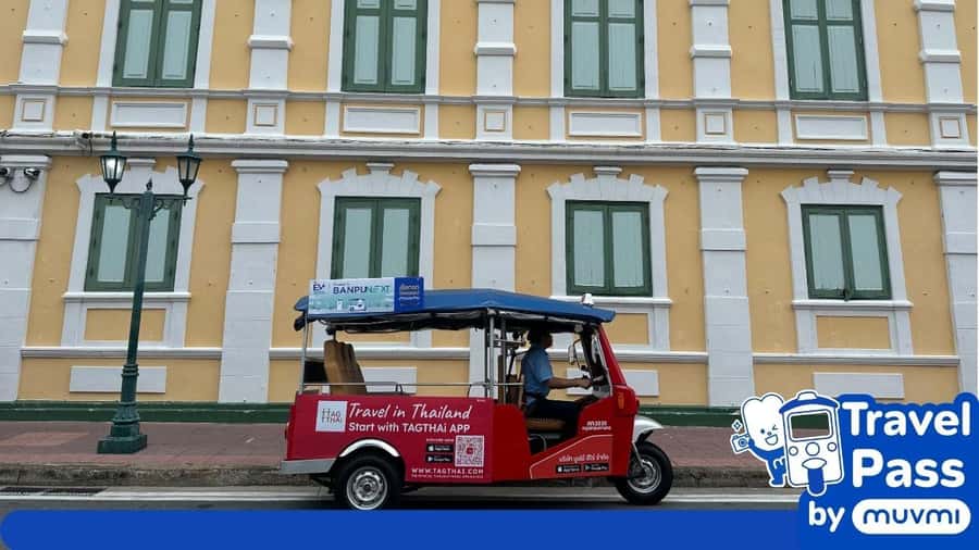 Rent private e-tuk tuk with driver in Bangkok - Building your four-hour route