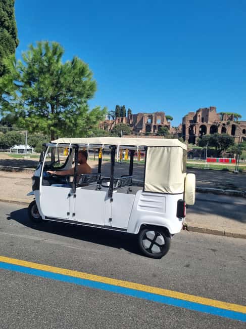 Rome: Electric Tuk-Tuk photo experience with driver - Circus Maximus and the Ancient City