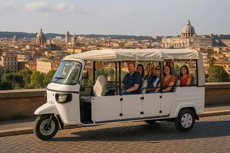 Rome: Timeless Electric Tuk-Tuk Photography Service - The scenic route: hills, fountains, and open views