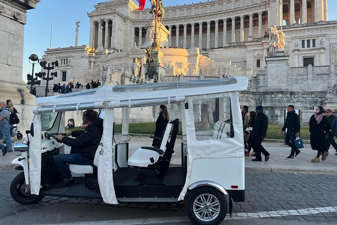Rome:Tuk-Tuk Private Tour of the City Center - What the $155 price buys you