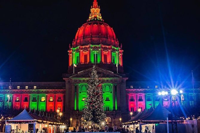 San Francisco Holiday Season Private Tour - Lucky Tuk Tuk - Pier 39 and Fisherman’s Wharf after dark