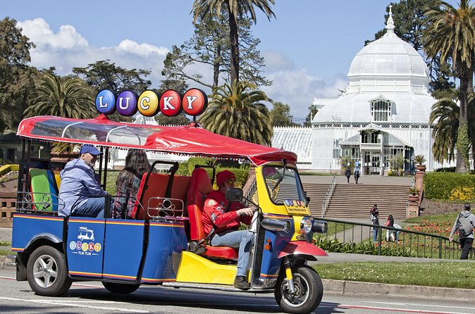 San Francisco Private Group City Tour 2.5 Hours - Lucky Tuk Tuk - Fort Point gives you the bridge view