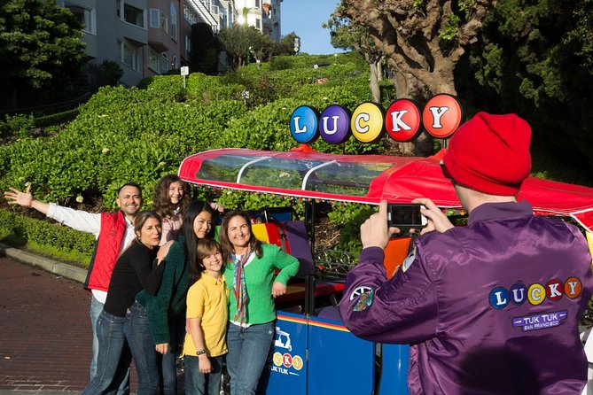 San Francisco Private Group City Tour - Lucky Tuk Tuk - Fort Point and the Golden Gate views