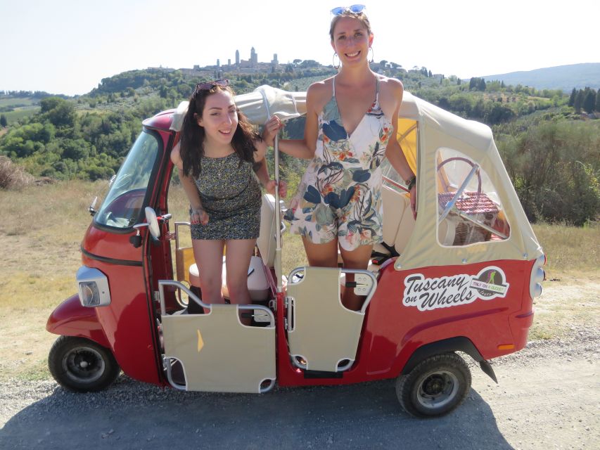 San Gimignano: Chianti Hills Tuk-Tuk Tour for 2 - Practical advice for a comfortable day