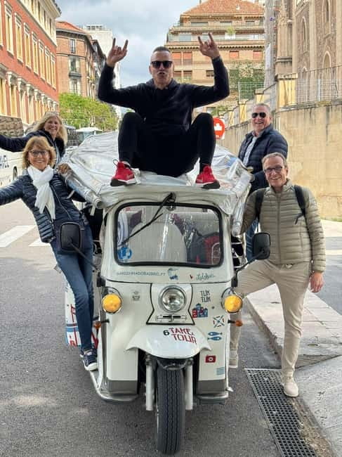 "See Madrid Differently: A Premium Private Tuk Tuk Ride" - Teatro Real and Madrid’s old defensive wall