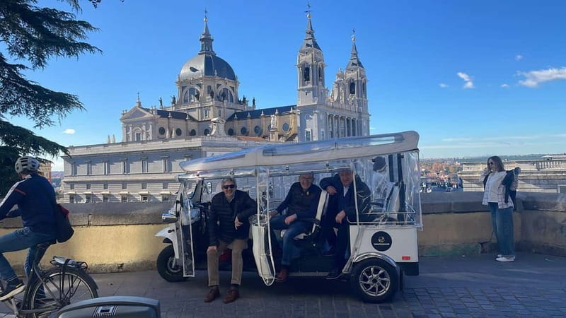 "See Madrid Differently: A Premium Private Tuk Tuk Ride" - Temple of Debod and the western city views