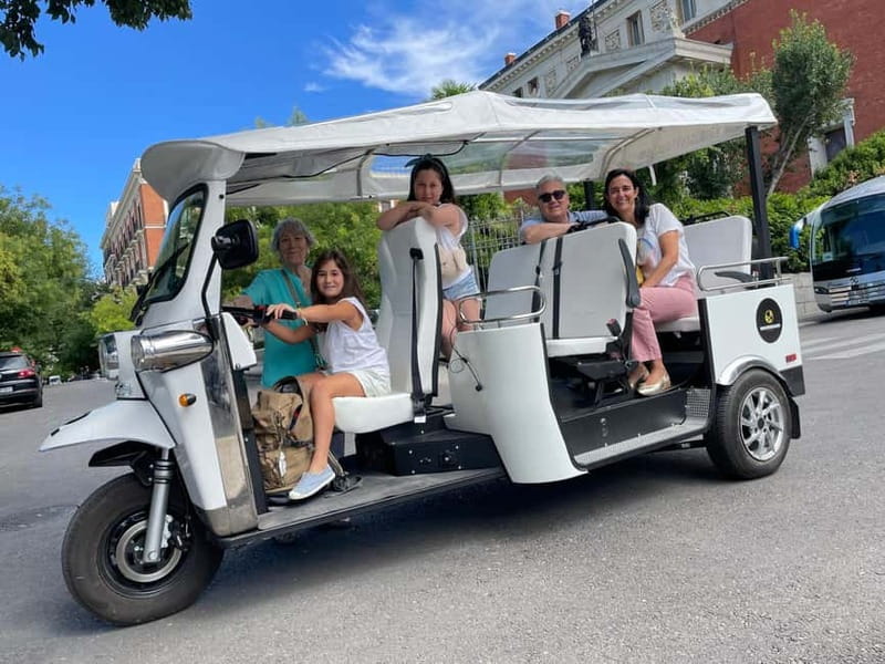 "See Madrid Differently: A Premium Private Tuk Tuk Ride" - Bernabéu and Las Ventas