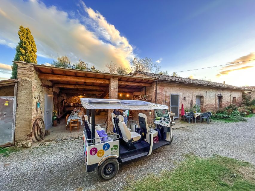 Siena: Tuk Tuk Tour with Wine Tasting - Meeting at San Domenico Church